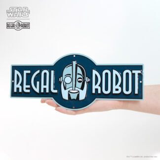 Wall decor of the Regal Robot logo