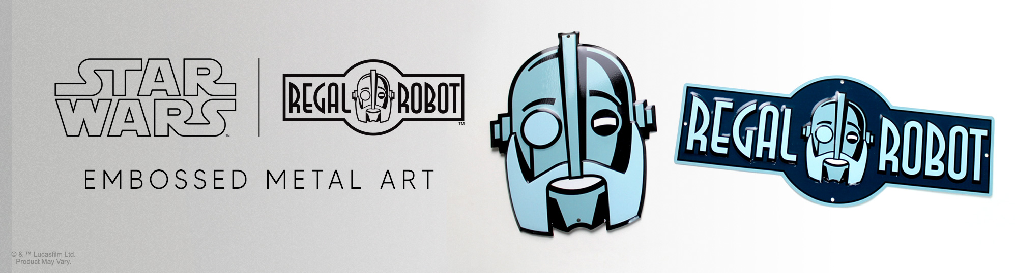 Regal Robot logo sign for wall art
