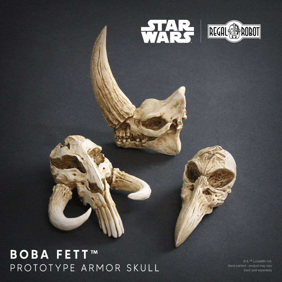 Boba Fett skull from pre-pro 2 costume prototype