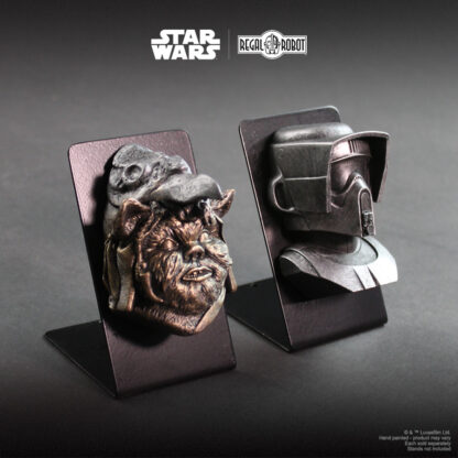 Logray Ewok Medicine man and scout trooper sculpted figure heads