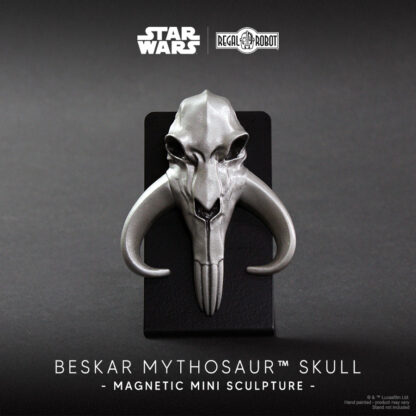 beskar skull made by the Armorer from The Mandalorian