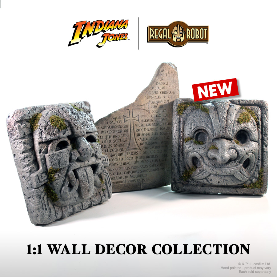 Indiana Jones Raiders of the Lost Ark Chachapoyan Temple wall face prop