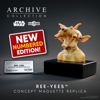 Statue of the Star Wars Ree-Yees alien bust, from Jabba the Hutt's palace
