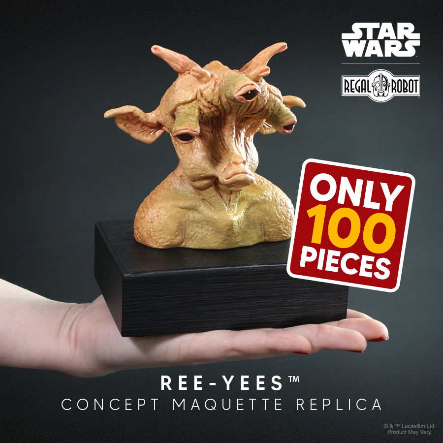 prop replica Return of the Jedi Ree-Yees creature concept maquette