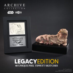 Replica Jabba the Hutt concept statue by Phil Tippett for Return of the Jedi