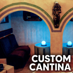 custom cantina home theater props and furniture