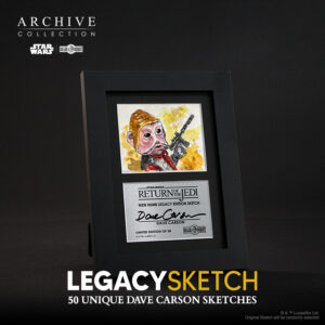 Nien Nunb sketch or drawing by ILM's Dave Carson