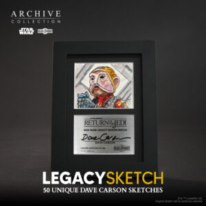 Nien Nunb sketch or drawing by ILM's Dave Carson