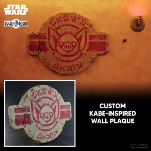 custom Kabe cantina home theater props and wall decor