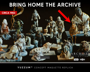 Yuzzum concept maquette replica as seen in the making of Star Wars Return of the Jedi