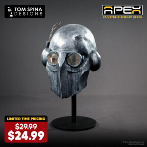 Adjustable mask stand, adjustable hat stand or helmet stand