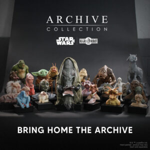 ephant mon figure of the concept statue for the Return of the Jedi alien