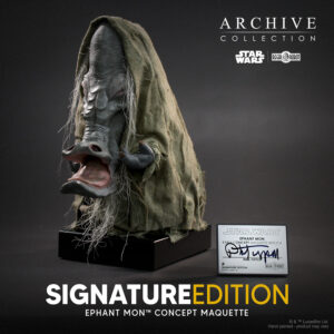 Ephant Mon Star Wars prop alien scanned from the original sculpture in the Lucasfilm Archives