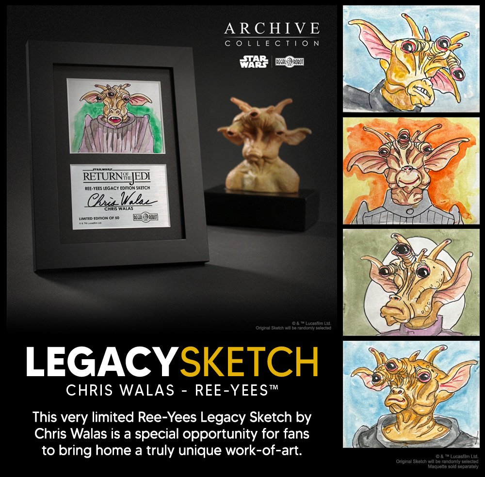 Chris Walas, Gremlins special effects artist made the original Ree-Yees concept for Return of the Jedi