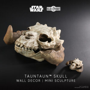 tauntaun statue of skull from Hoth Wampa cave scene