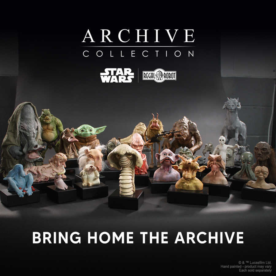 Star Wars Return of the Jedi statue of creature Loje aka Toadstool Terror