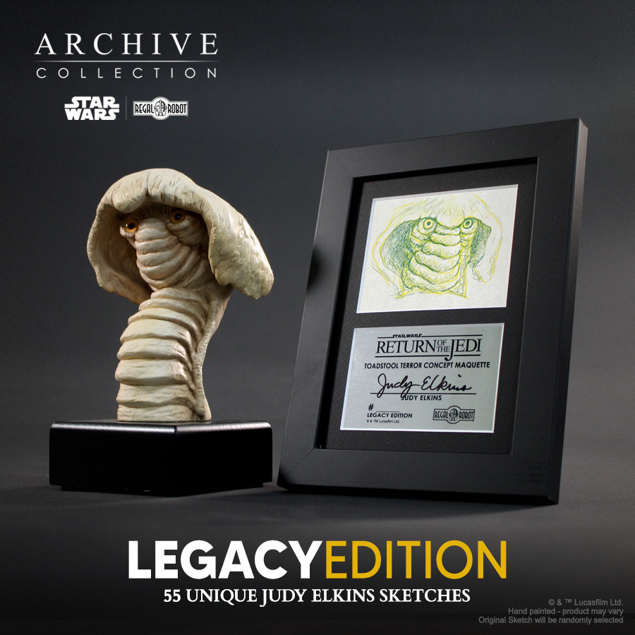 Star Wars Return of the Jedi statue of creature Loje aka Toadstool Terror