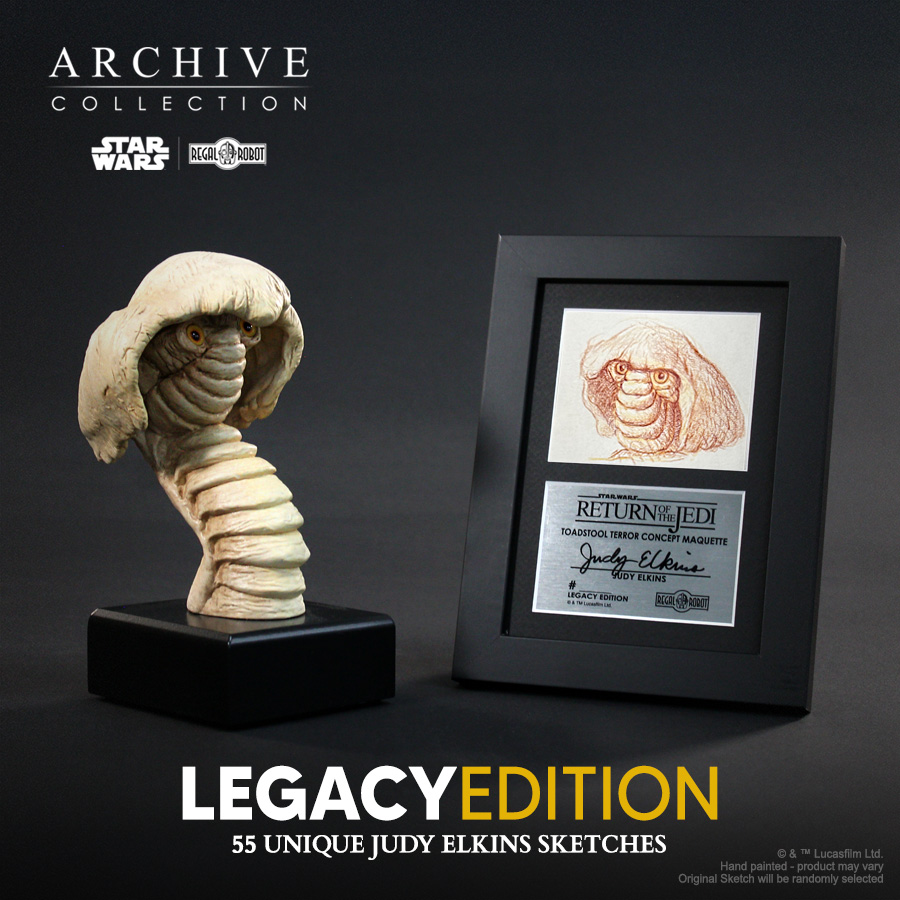 Star Wars Return of the Jedi statue of creature Loje aka Toadstool Terror