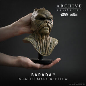 Barada mask prop replica of Jabba the Hutt sail barge skiff guard