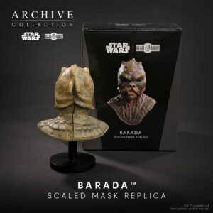 Barada mask prop replica of Jabba the Hutt sail barge skiff guard
