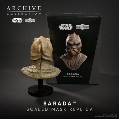 Barada mask prop replica of Jabba the Hutt sail barge skiff guard