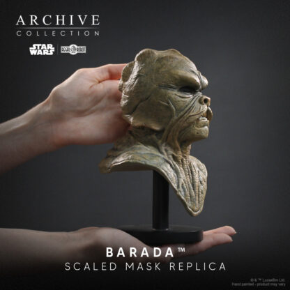 Barada mask prop replica of Jabba the Hutt sail barge skiff guard