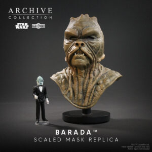 Barada mask prop replica of Jabba the Hutt sail barge skiff guard