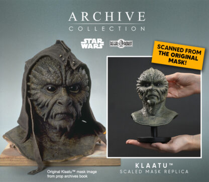 Klaatu mask prop replica of Jabba the Hutt sail barge skiff guard