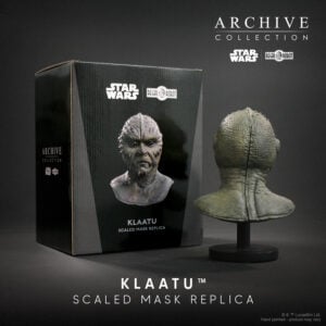 Klaatu mask prop replica of Jabba the Hutt sail barge skiff guard
