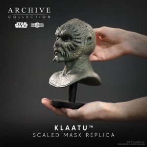 Klaatu mask prop replica of Jabba the Hutt sail barge skiff guard