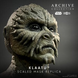 Klaatu mask prop replica of Jabba the Hutt sail barge skiff guard