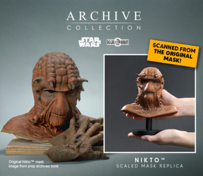 Nikto mask prop replica of Jabba the Hutt sail barge skiff guard