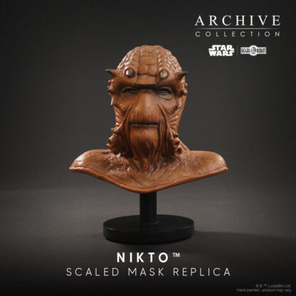 Nikto mask prop replica of Jabba the Hutt sail barge skiff guard