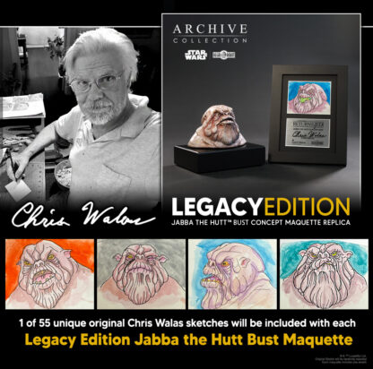 Chris Walas Jabba the Hutt concept maquette replica from Return of the Jedi