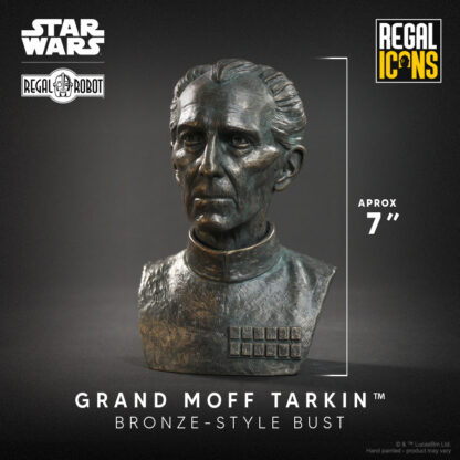 bronze resin mini-bust of Peter Cushing as Grand Moff Wilhuff Tarkin