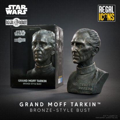 bronze resin mini-bust of Peter Cushing as Grand Moff Wilhuff Tarkin