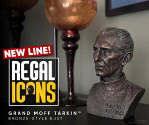bronze resin mini-bust of Peter Cushing as Grand Moff Wilhuff Tarkin