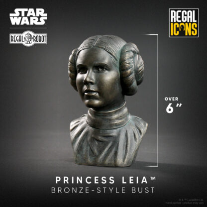 Star Wars bronze statue of Princess Leia for adult decor