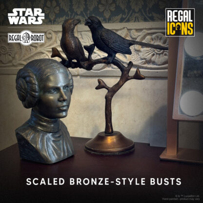 Star Wars bronze statue of Princess Leia for adult decor
