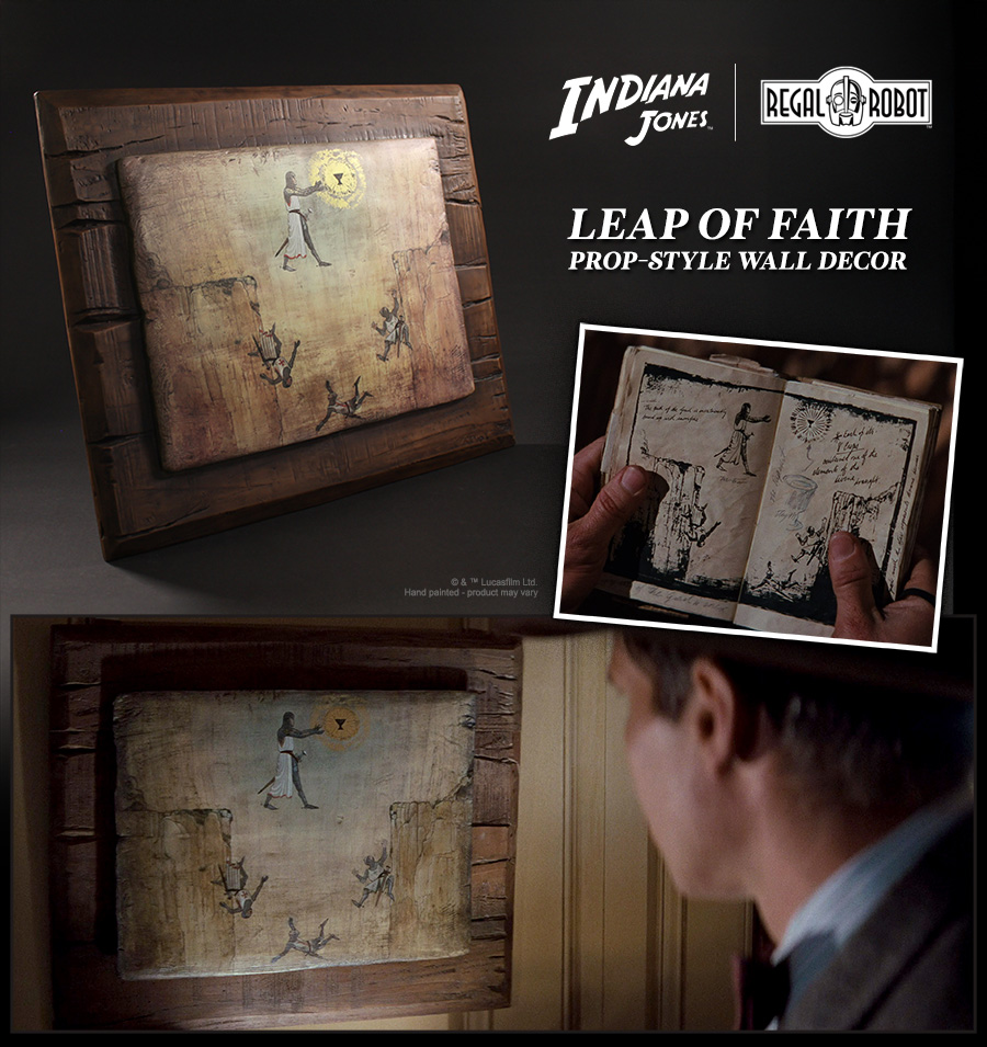 Indiana Jones painting movie prop wall decor with frame