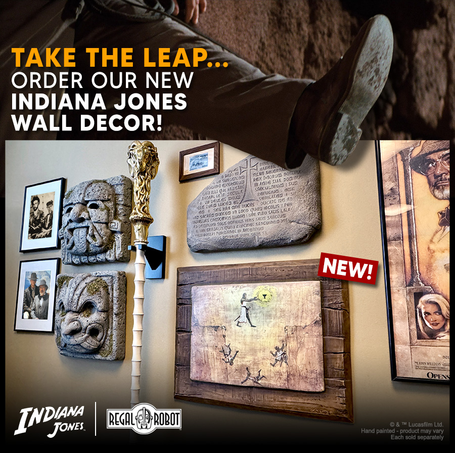 Indiana Jones painting movie prop wall decor with frame