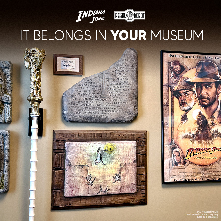 Indiana Jones painting movie prop wall decor with frame