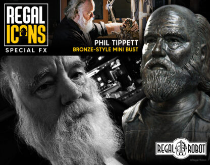 Phil Tippett bronze bust of the Mad God director and stop motion animator