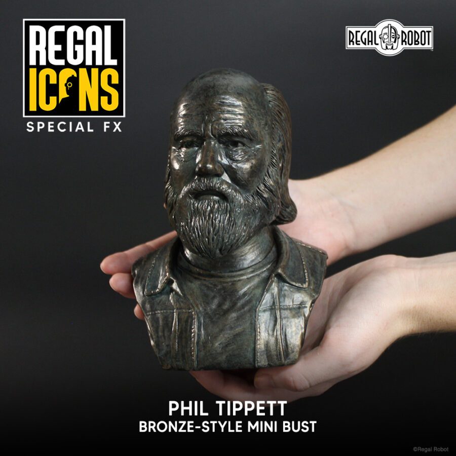 Phil Tippett bronze bust of the Mad God director and stop motion animator