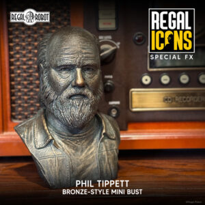Star Wars ILM fx artist Phil Tippett mini-bust sculpture