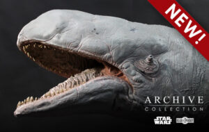 exogorth statue from Star Wars asteroid chase in the Empire Strikes Back