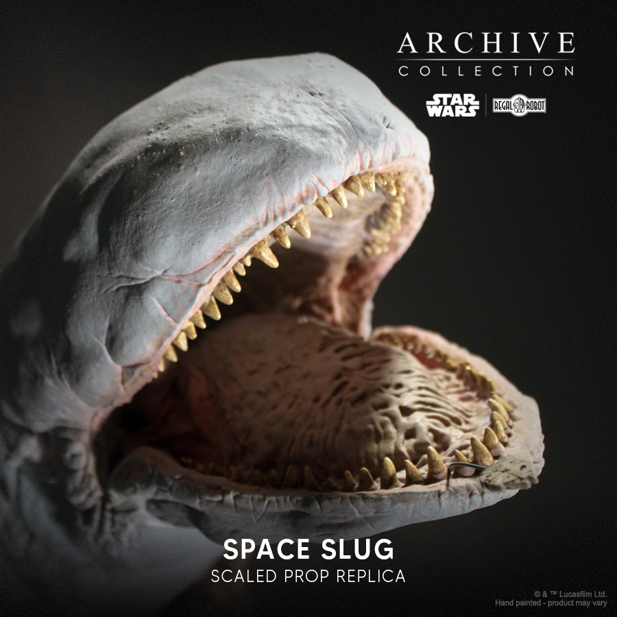 exogorth statue from Star Wars asteroid chase in the Empire Strikes Back