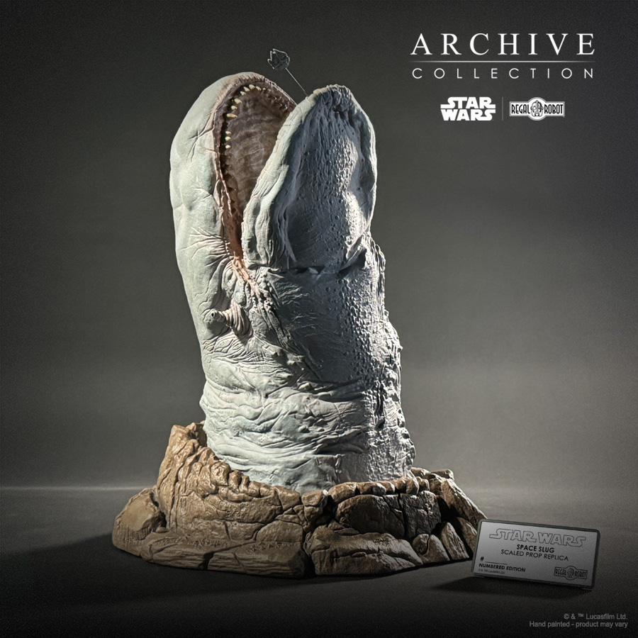 exogorth statue from Star Wars asteroid chase in the Empire Strikes Back