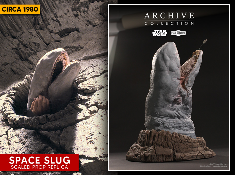 exogorth statue from Star Wars asteroid chase in the Empire Strikes Back