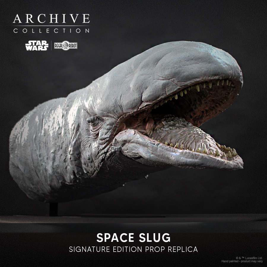 exogorth statue from Star Wars asteroid chase in the Empire Strikes Back